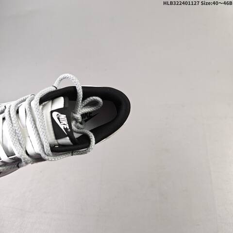 Nike Dunk Low Retro DIY White Grey Black Silver EU 40-46 Skate Shoe - Men's (BS-63005)