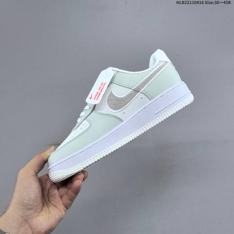 Nike Air Force 1 07 Light Grey White Silver EU 36-45 Sneaker - Unisex (BS-60700)