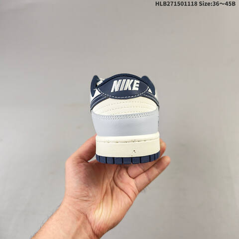 Nike SB Dunk Low Retro DIY The North Face Sail Grey Navy White EU 36-45 Skate Shoe - Unisex (BS-63512)