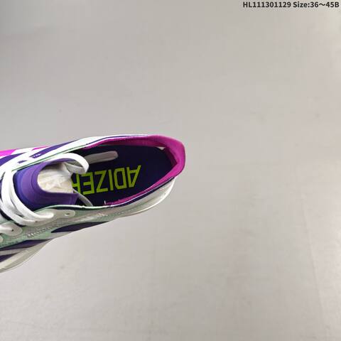 Adidas Adizero Adios Pro 4 White Purple Magenta Mint Green EU 36-45 Running Shoe - Unisex (BS-65403)