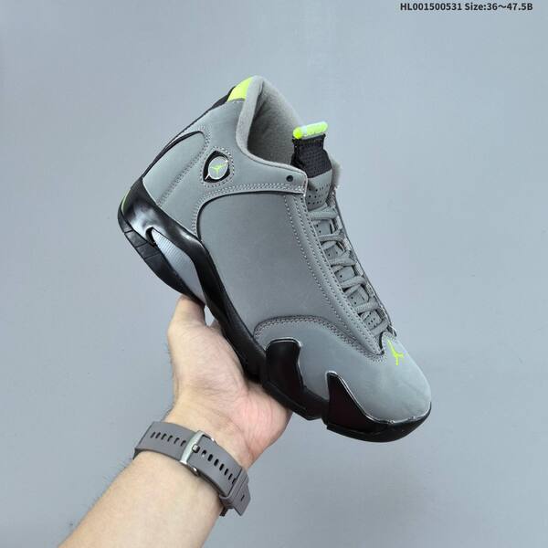 Jordan Air Jordan 14 Retro Graphite/Cement Grey/Black/Chartreuse 36~47.5 basketball