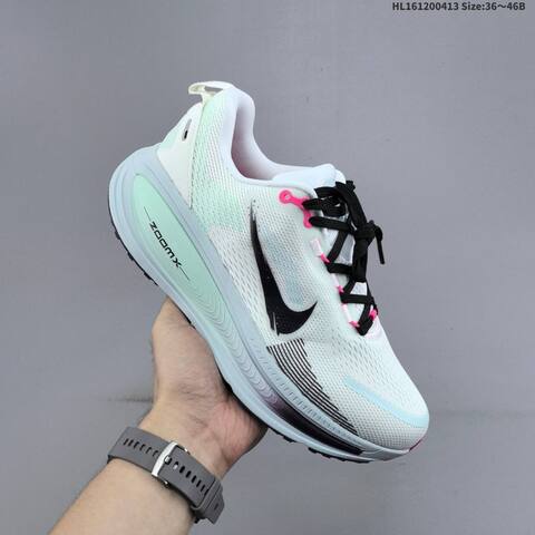 Nike Vomero 18 ReactX Air Zoom White Mint Black Pink Light Blue EU 36-46 Running Shoe - Unisex (BS-60777)