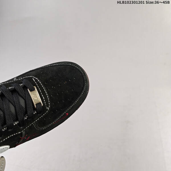 Nike Air Force 1 07 black white red EU 36-45 sneaker