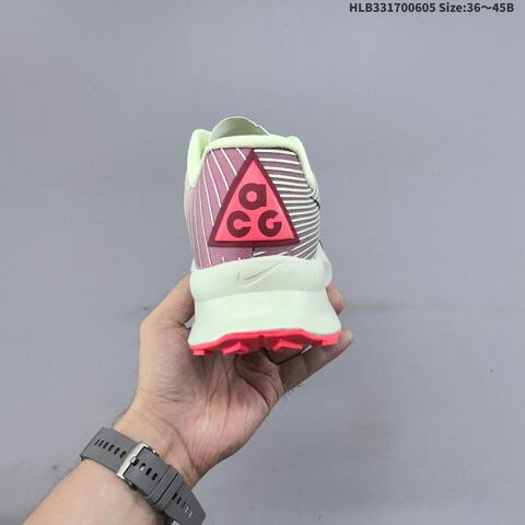 Nike ACG Ultrafly Trail Volt Neon Green Burgundy Hot Pink Off White EU 36-45 Trail Shoe - Unisex (BS-59974)