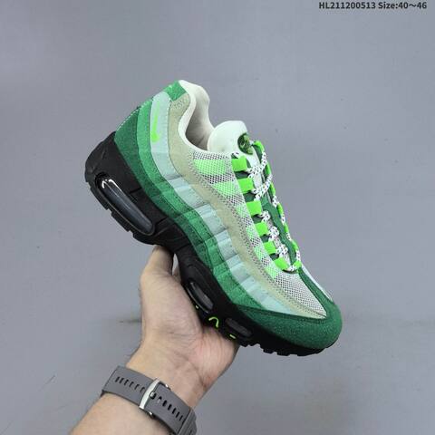 Nike Air Max 95 Black Yellow Silver Neon Green EU 40-46 Running Shoe - Men's (BS-60355)
