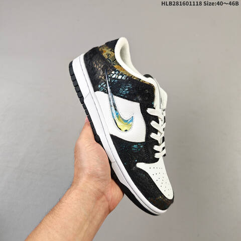 Nike SB Dunk Low Black White EU 40-46 Skate Shoe - Men's (BS-63518)