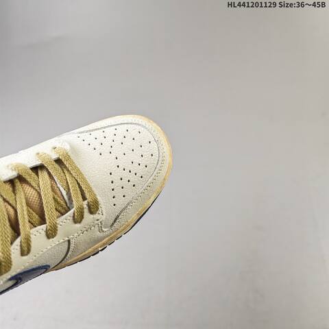 Nike SB Dunk Low IH6766-001 Light Beige Navy Blue Tan Cream EU 36-45 Skate Shoe - Unisex (BS-62961)