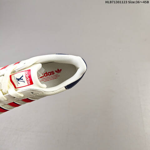 Adidas Superstar DIY Off White Red Navy Blue EU 36-45 Skate Shoe - Unisex (BS-65516)