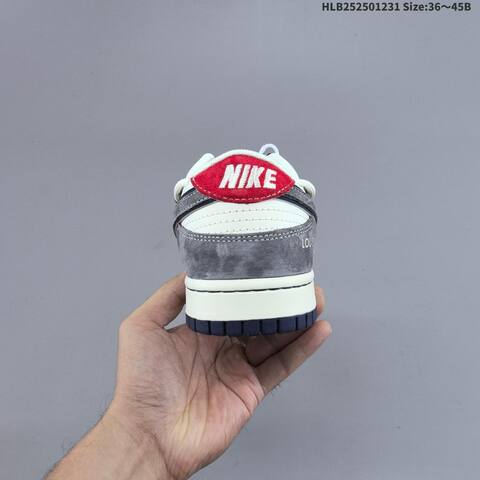 Nike SB Dunk Low Retro DIY Louis Vuitton Off White Navy Grey Red EU 36-45 Skate Shoe - Unisex (BS-62292)