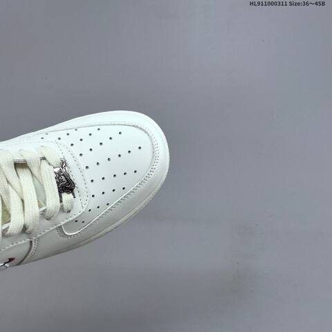 Nike Air Force 1 07 Off White White Burgundy Gold EU 36-45 Sneaker - Unisex (BS-61373)