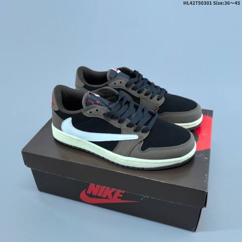 Air Jordan 1 Retro Low OG Mystic Navy AIR JORDAN 1 Aj1 Lifestyle (BS-66642)