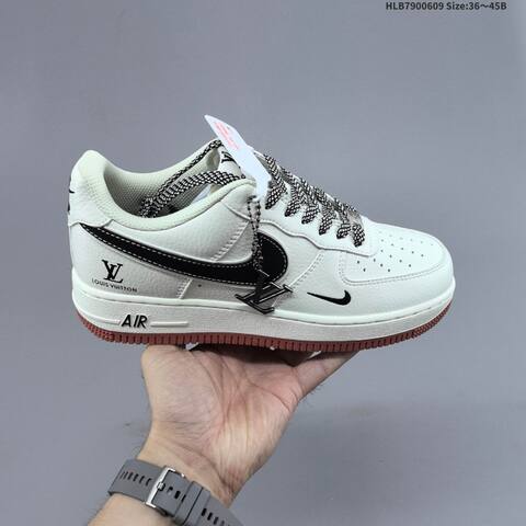Nike Air Force 1 07 Low Off White Light Blue Black EU 36-45 Sneaker - Unisex (BS-59925)