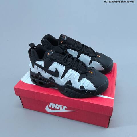Nike Air More Uptempo Low White Black Red EU 36-45 Basketball Shoe - Unisex (BS-61420)