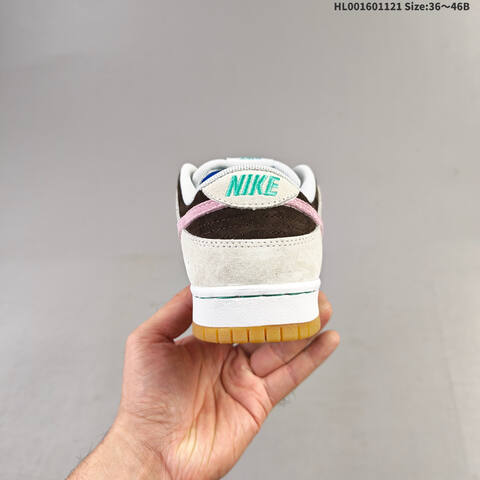 Nike SB Dunk Low Pro Grey Brown White Pink Mint EU 36-46 Skate Shoe - Unisex (BS-63314)