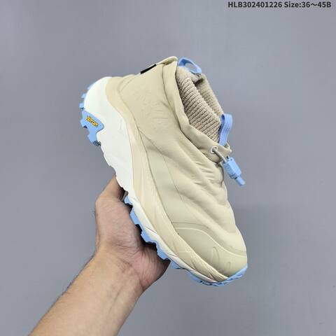 HOKA ONE Kaha 2 FROST MOC GTX Beige Light Blue White Gray EU 36-45 Trail Shoe Trail Running Sneakers - Unisex (BS-69419)