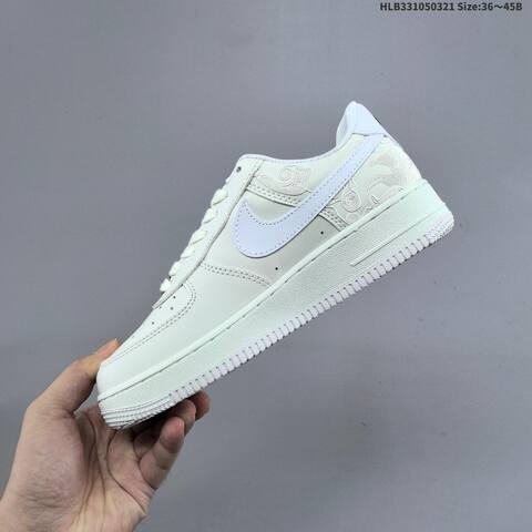 Nike Air Force 1 07 CNY IQ1119 011 Off White White Burgundy Gold EU 36 45 Sneaker EU 36-45 - Unisex (BS-61204)