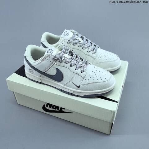 Nike SB Dunk Low Off White Red Grey EU 36-45 Skate Shoe - Unisex (BS-62340)