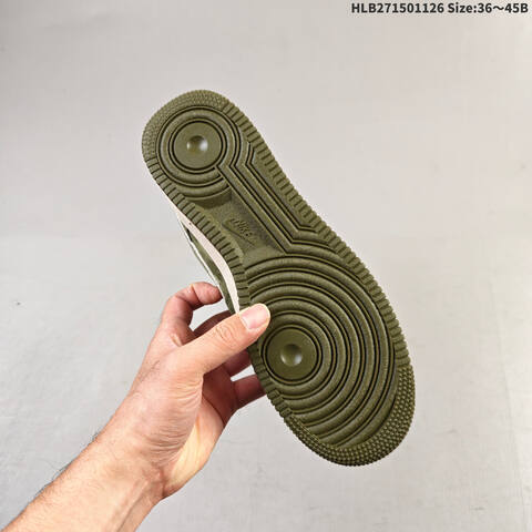 Nike Air Force 1 07 Olive Green White EU 36-45 Sneaker - Unisex (BS-63058)