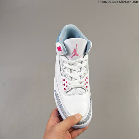 Air Jordan 3 Retro White And Cobalt Bliss AIR JORDAN 3 Aj3 Lifestyle (BS-67531)