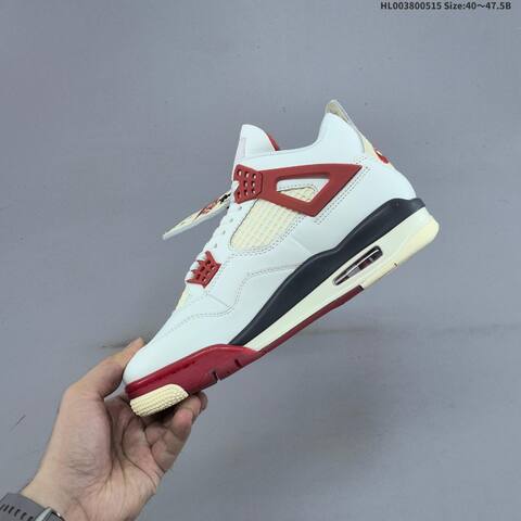 Nigel Sylvester x Air Jordan 4 Sail Cinnabar AIR JORDAN 4 Aj4 Lifestyle (BS-60316)