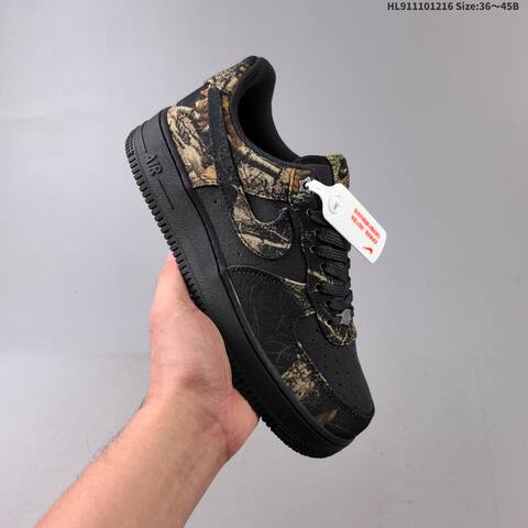 Nike Air Force 1 07 Black Brown Tan Olive Green White EU 36-45 Sneaker - Unisex (BS-62640)