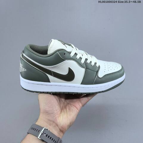 Air Jordan 1 Low Vintage Lichen AIR JORDAN 1 Aj1 Lifestyle (BS-66454)