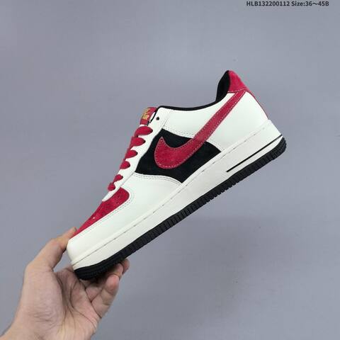 Nike Air Force 1 07 LV8 Red Beige White Black EU 36-45 Sneaker - Unisex (BS-62028)