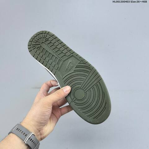Air Jordan 1 Low OG Medium Olive AIR JORDAN 1 Aj1 Lifestyle (BS-66343)