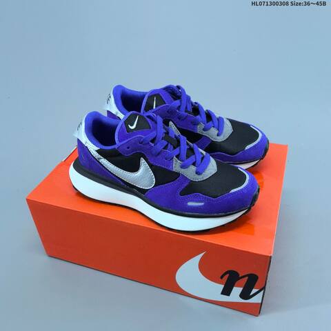 Nike Phoenix Waffle Black White Purple Grey EU 36-45 Sneaker - Unisex (BS-61440)