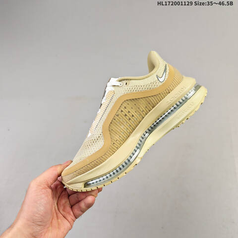Nike Pegasus Premium Airscape Beige White Gold Grey 35 46 5 Running Shoe - Unisex (BS-62964)
