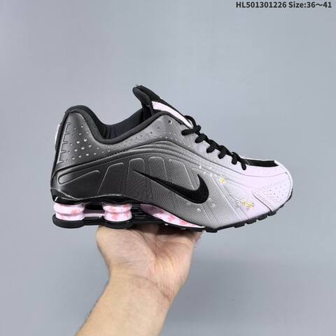 Nike Shox R4 Black Purple Teal EU 36-45 Running Shoe - Unisex (BS-62405)