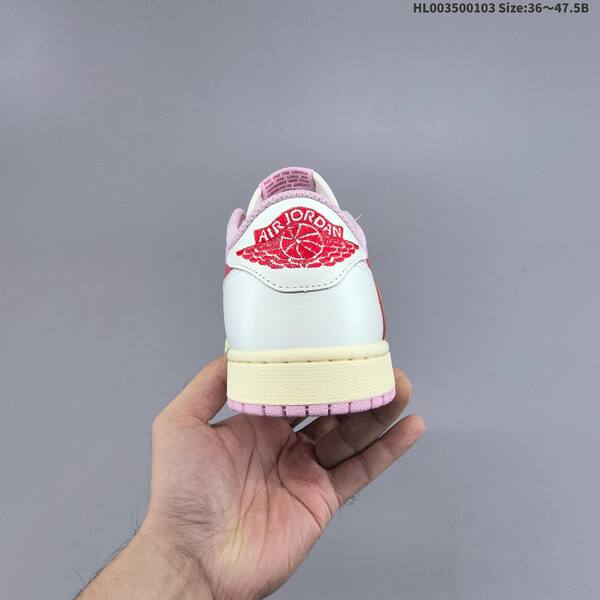 Nike Travis Scott x Air Jordan 1 Low pink/white/red 36~47.5 lifestyle