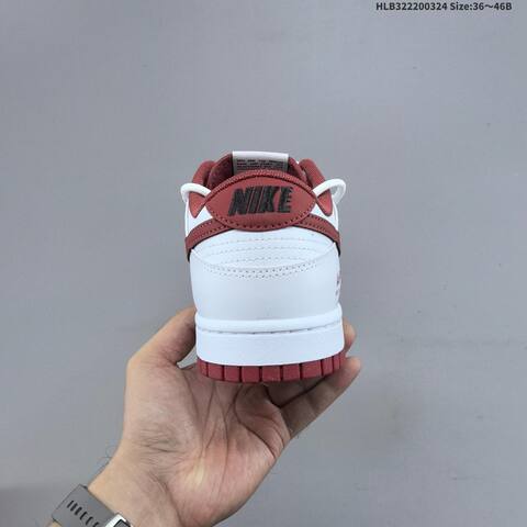 Nike Dunk Low White Dark Red EU 36-46 Skate Shoe - Unisex (BS-61145)