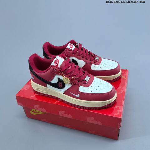 Nike Air Force 1 07 LV8 White Navy Red EU 36-45 Sneaker - Unisex (BS-61859)