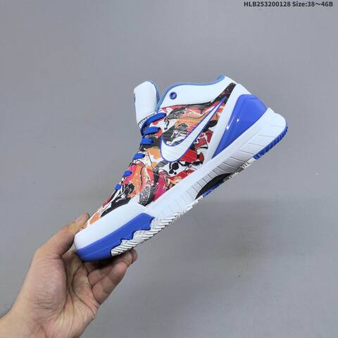 Nike Kobe 4 Protro White Purple Blue Red Black EU 38-46 Basketball Shoe - Unisex (BS-61700)