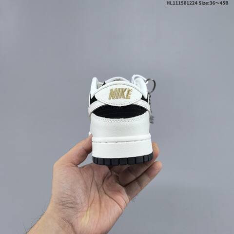 Nike SB Dunk Low Retro DIY White Black EU 36-45 Skate Shoe - Unisex (BS-62483)
