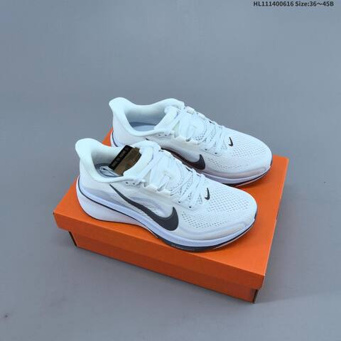 Nike Air Zoom Pegasus 42 White Grey EU 36-45 Running Shoe - Unisex (BS-59900)