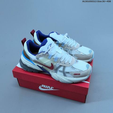 Nike V2K Run White Beige Grey EU 36-45 Running Shoe - Unisex (BS-61339)