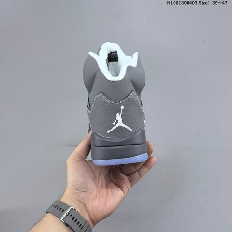 Air Jordan 5 Retro Wolf Grey Replica AIR JORDAN 5 Aj5 Lifestyle (BS-66345)