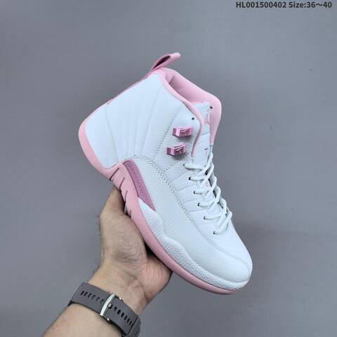 A Air Jordan 12 Retro Pearl Pink AIR JORDAN 12 Aj12 Lifestyle (BS-66358)