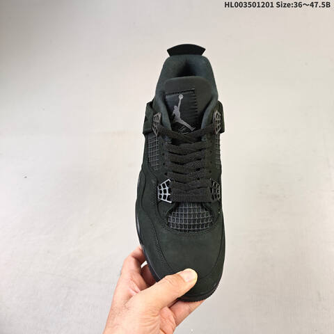 Air Jordan 4 Retro Black Cat Replica AIR JORDAN 4 Aj4 Lifestyle (BS-67586)
