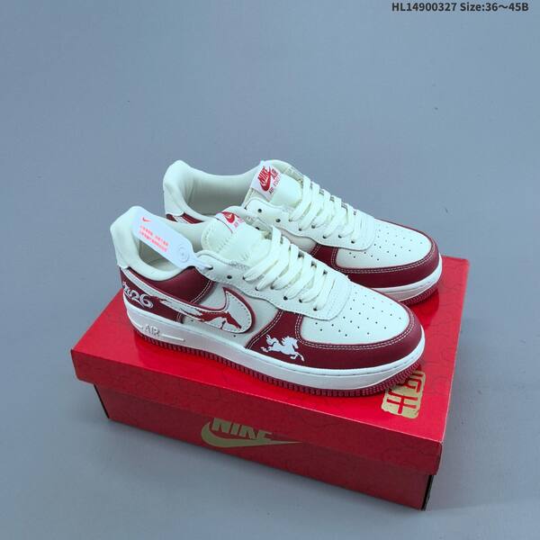 Nike Air Force 1 07 LV8 white red black gold EU 36-45 sneaker