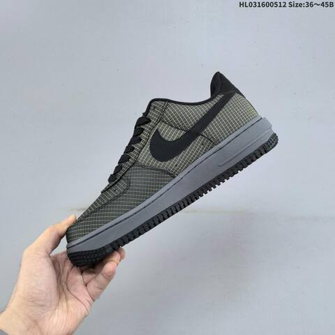 Nike Air Force 1 07 Black Grey Yellow EU 36-45 Sneaker - Unisex (BS-60382)