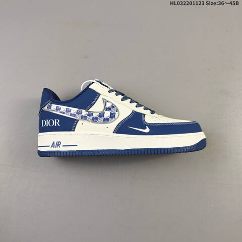 Nike Air Force 1 07 LV8 DF0188 103 Sail Navy Blue White EU 36 45 Sneaker EU 36-45 - Unisex (BS-63221)