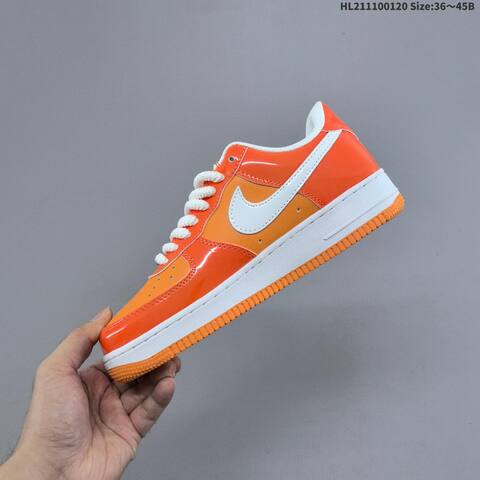 Nike Air Force 1 Low White Green Orange EU 36-45 Sneaker - Unisex (BS-61878)