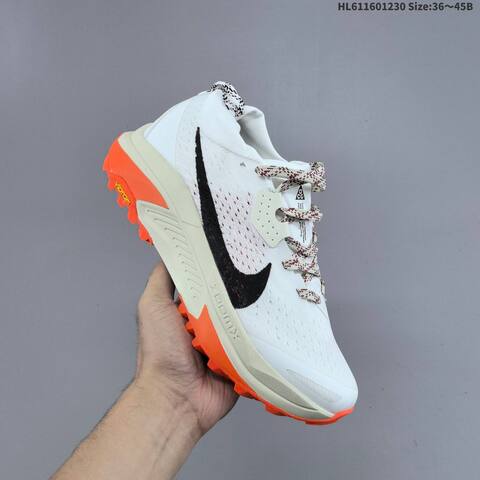 Nike ACG Zegama Trail 2 HV8113-005 Black White Grey Orange EU 36-45 Trail Shoe - Unisex (BS-62332)