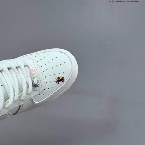 Nike Air Force 1 07 Off White Light Grey Pink Black Red EU 36-46 Sneaker - Unisex (BS-61315)