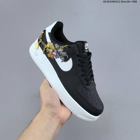 Nike Air Force 1 07 Pink Black White Gold EU 36-45 Sneaker - Unisex (BS-61349)