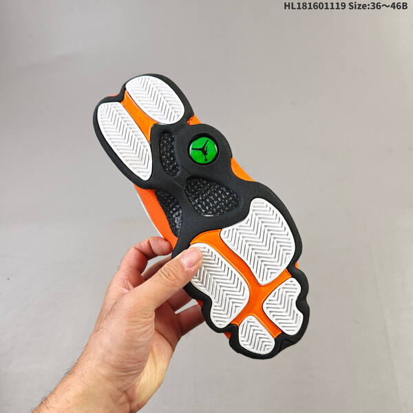 Jordan Air Jordan 13 white/black/orange 36-46B basketball