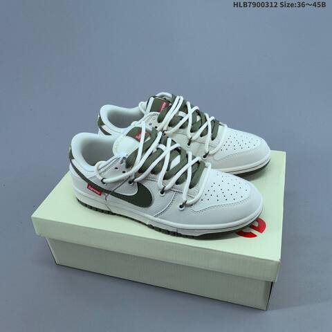 Nike Dunk SB Low Off White Grey Red Black EU 36-45 Skate Shoe - Unisex (BS-61367)